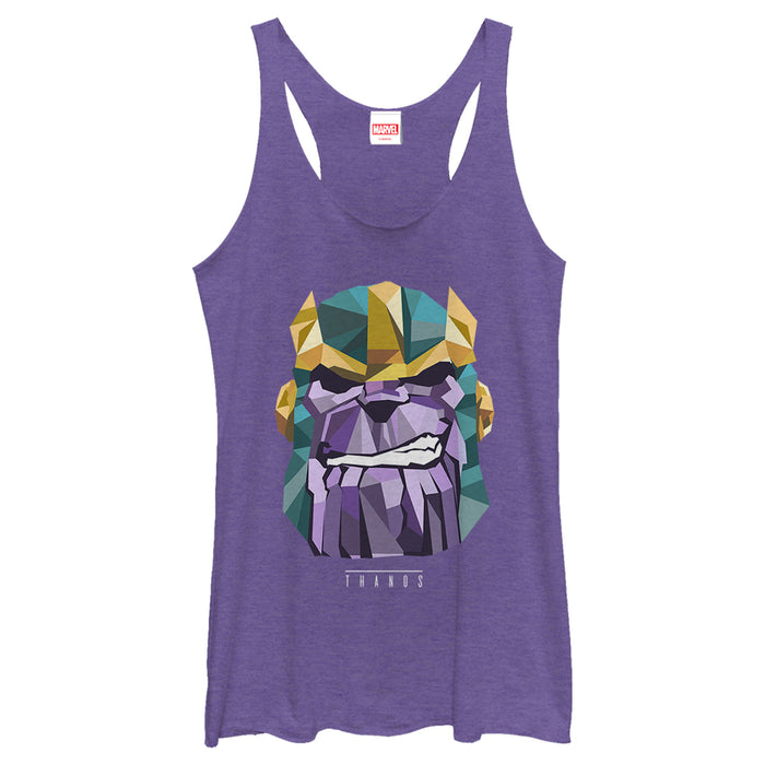 fifth sun Women's Marvel Geometric Thanos Racerback Tank Top