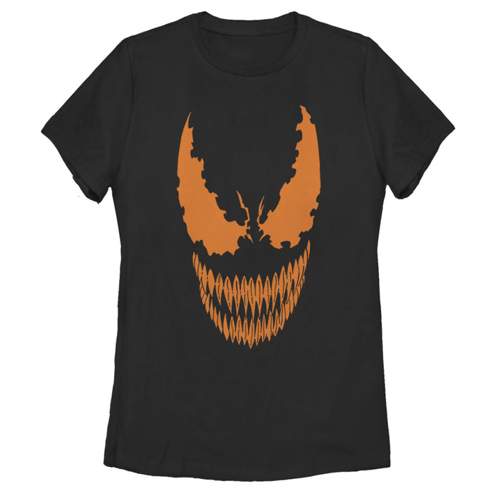 Fifth Sun Women's Marvel Halloween Venom Scary Face Costume T-Shirt