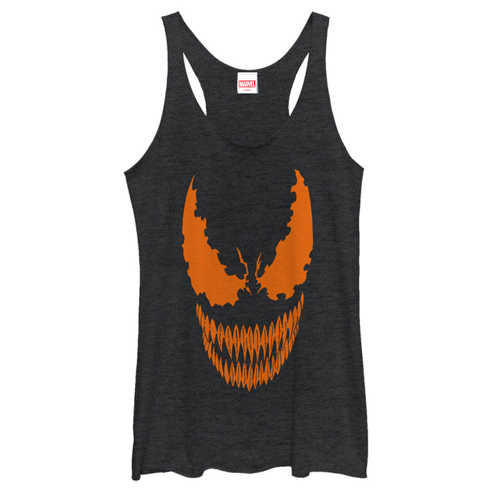 fifth sun Women's Marvel Halloween Venom Scary Face Costume Racerback Tank Top