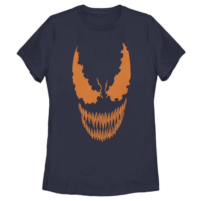 fifth sun Women's Marvel Halloween Venom Scary Face Costume T-Shirt