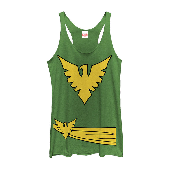 fifth sun Women's Marvel Halloween X-Men Phoenix Costume Racerback Tank Top