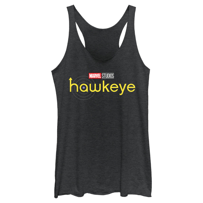 fifth sun Women's Marvel Hawkeye Logo Racerback Tank Top
