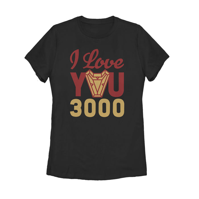 fifth sun Women's Marvel Iron Man Arc Heart 3000 T-Shirt