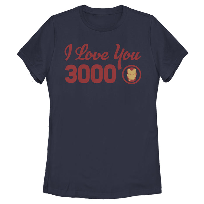 Fifth Sun Women's Marvel Iron Man Love 3000 Forever T-Shirt