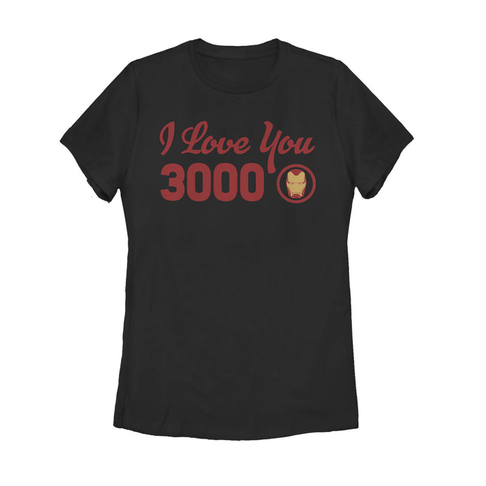 fifth sun Women's Marvel Iron Man Love 3000 Forever T-Shirt