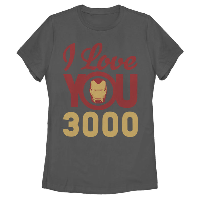 Fifth Sun Women's Marvel Iron Man Love 3000 T-Shirt