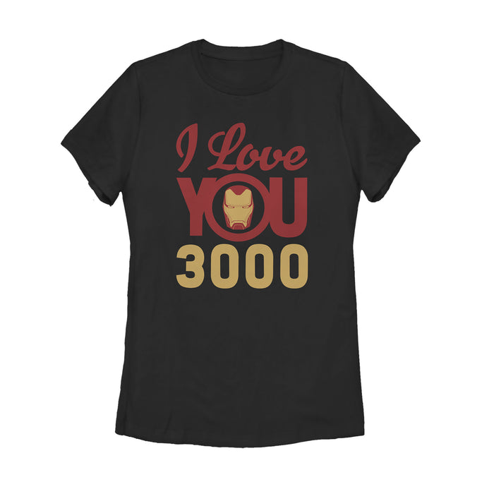 fifth sun Women's Marvel Iron Man Love 3000 T-Shirt