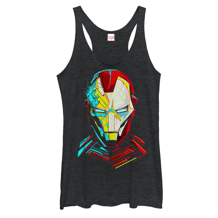 fifth sun Women's Marvel Iron Man Sketch Racerback Tank Top