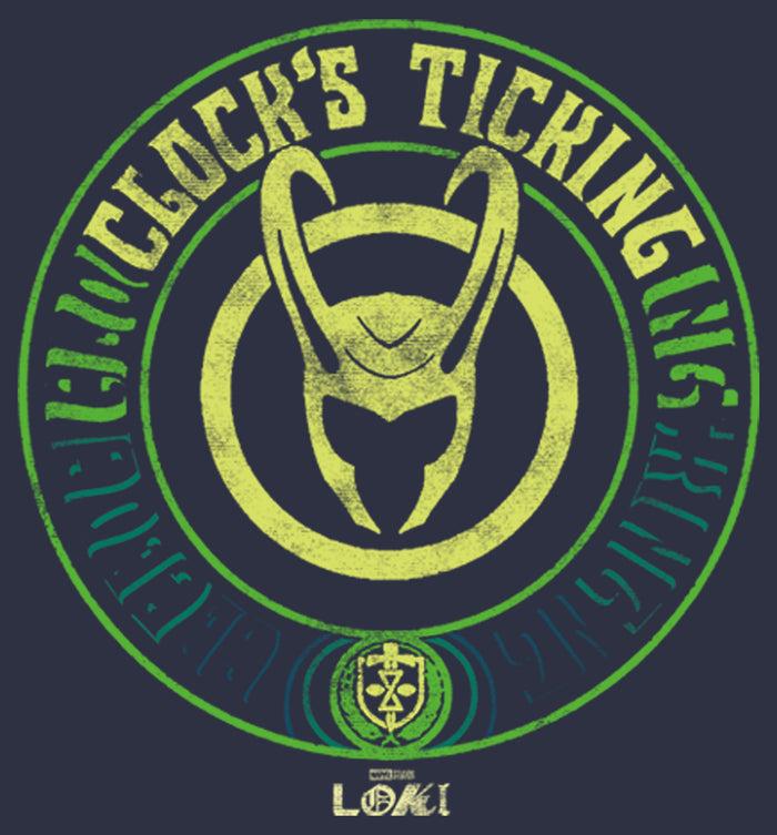 Fifth Sun Women's Marvel Loki Clock's Ticking T-Shirt