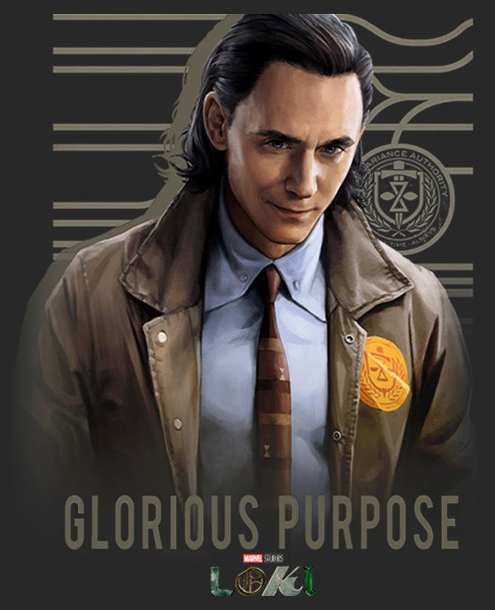 Fifth Sun Women's Marvel Loki Glorious Purpose T-Shirt