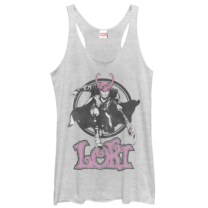 fifth sun Women's Marvel Loki Mischief Racerback Tank Top