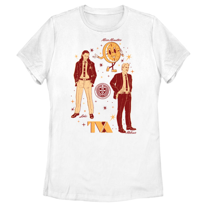 fifth sun Women's Marvel Loki Retro Characters T-Shirt