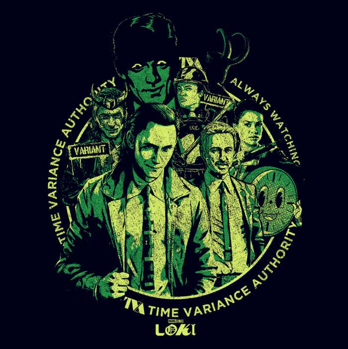 Fifth Sun Women's Marvel Loki Time Variance Authority Agents T-Shirt