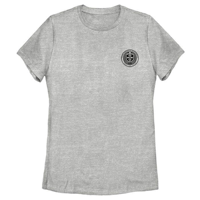 fifth sun Women's Marvel Loki Time Variance Authority Logo Badge T-Shirt