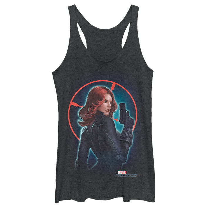 fifth sun Women's Marvel Puzzle Quest Widow Racerback Tank Top