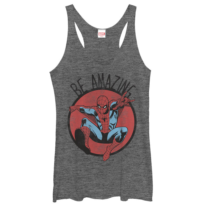 fifth sun Women's Marvel Spider-Man Be Amazing Racerback Tank Top