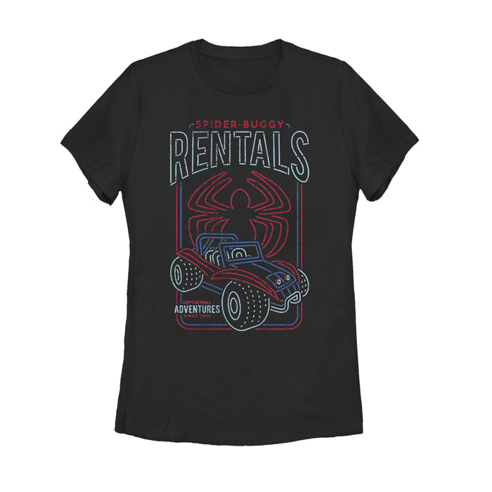 fifth sun Women's Marvel Spider-Man Buggy Rentals T-Shirt