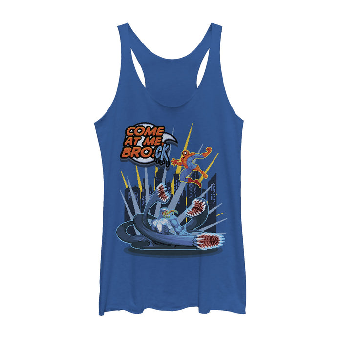 fifth sun Women's Marvel Spider-Man Come at Me Brock Racerback Tank Top