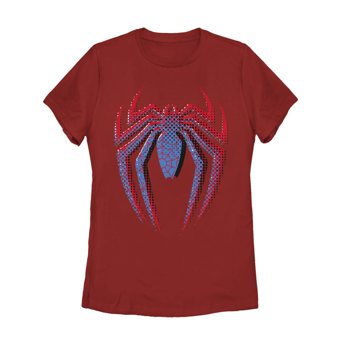fifth sun Women's Marvel Spider-Man Dot Logo T-Shirt