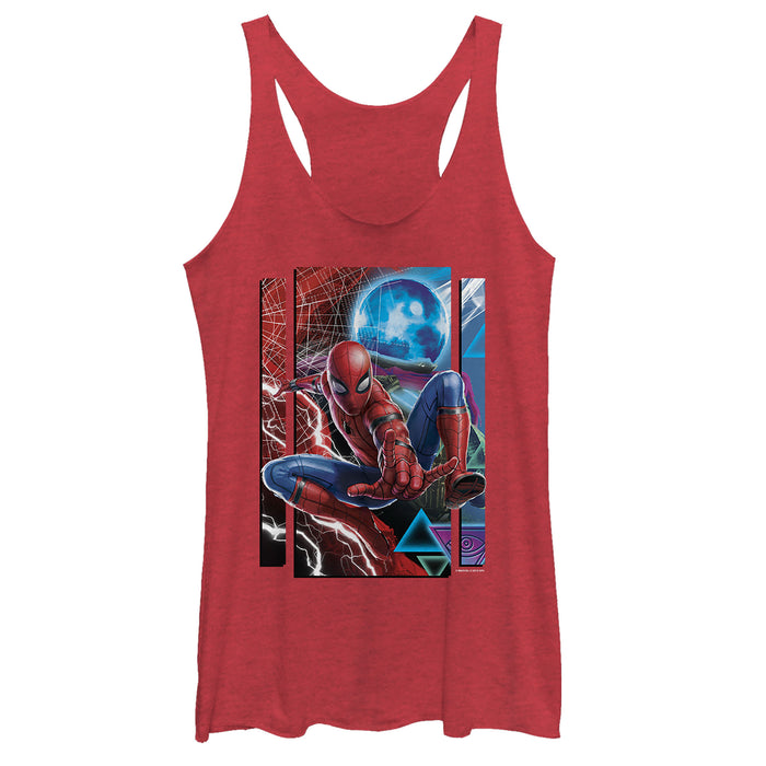 fifth sun Women's Marvel Spider-Man: Far From Home Battle Buds Racerback Tank Top