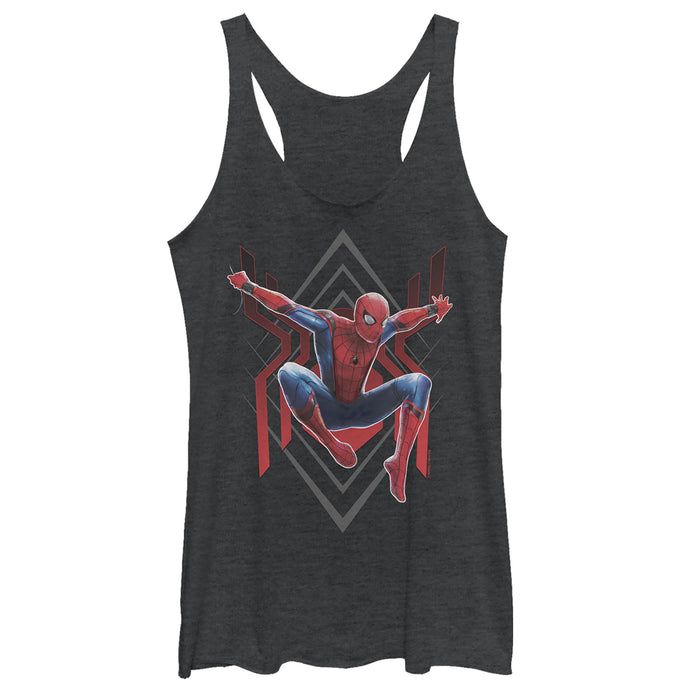 fifth sun Women's Marvel Spider-Man: Far From Home Diamond Racerback Tank Top