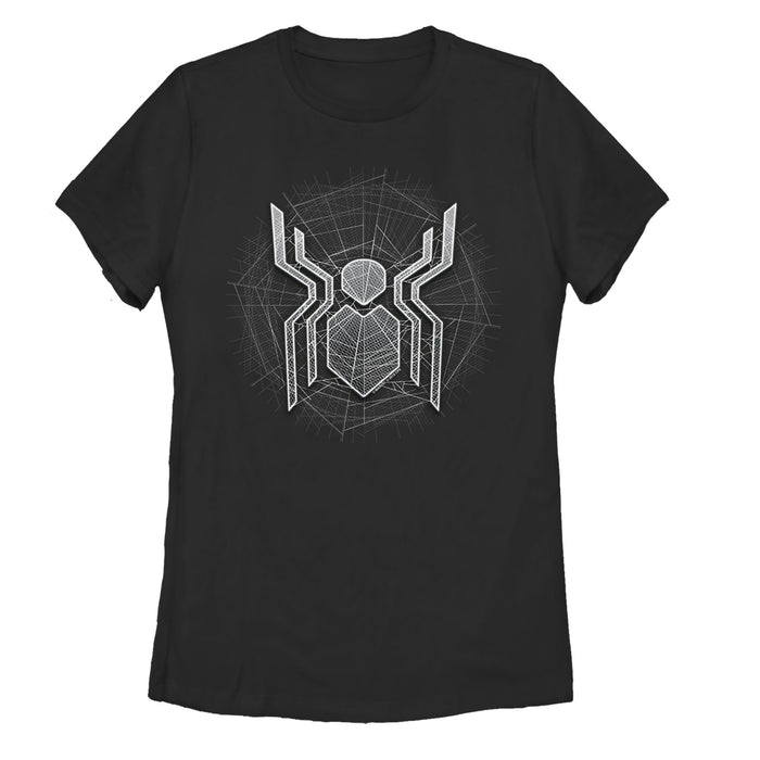 fifth sun Women's Marvel Spider-Man: Far From Home Ghostly Logo T-Shirt