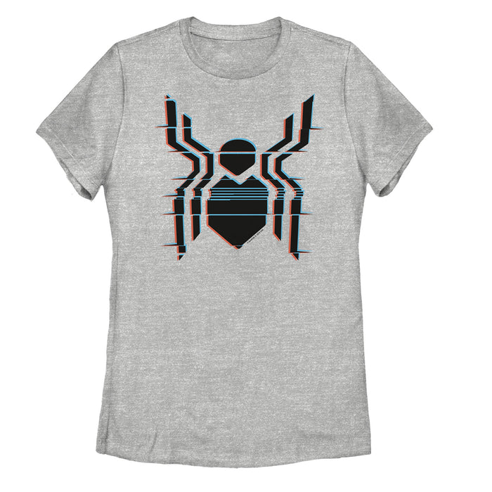 fifth sun Women's Marvel Spider-Man: Far From Home Glitch Logo T-Shirt