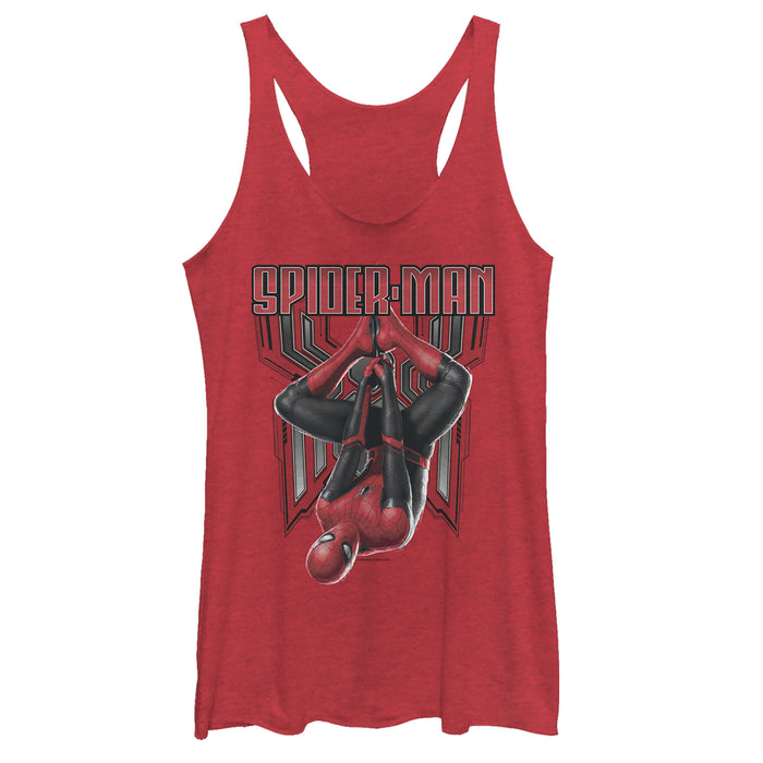 fifth sun Women's Marvel Spider-Man: Far From Home Hang Racerback Tank Top