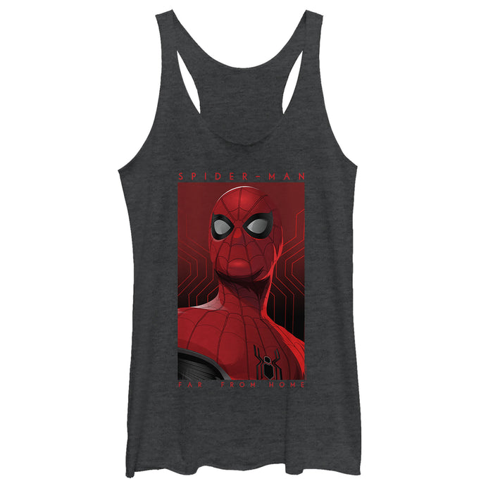 fifth sun Women's Marvel Spider-Man: Far From Home Hero Poster Racerback Tank Top