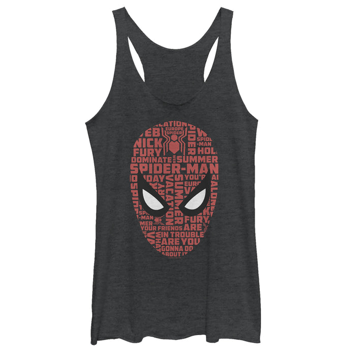 fifth sun Women's Marvel Spider-Man: Far From Home Keywords Racerback Tank Top