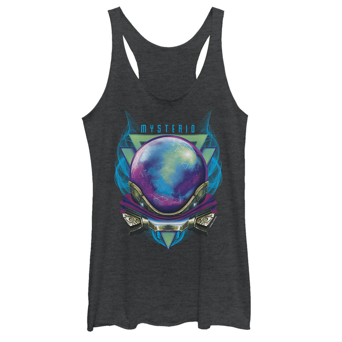 fifth sun Women's Marvel Spider-Man: Far From Home Mysterio Masked Racerback Tank Top