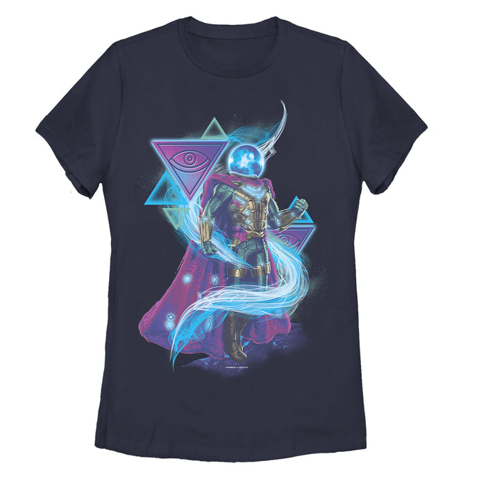 fifth sun Women's Marvel Spider-Man: Far From Home Mysterio Swirl T-Shirt