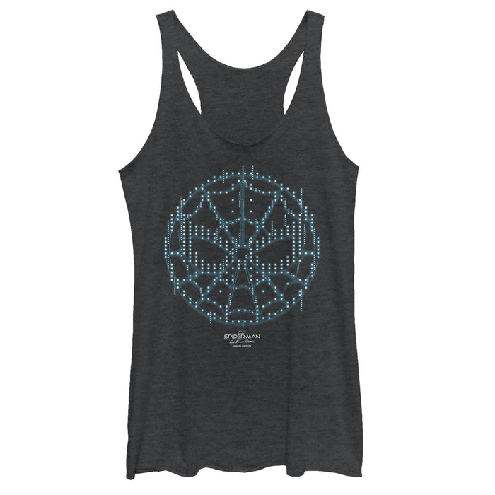 fifth sun Women's Marvel Spider-Man: Far From Home Pixel Mask Racerback Tank Top