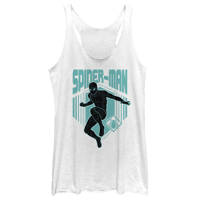 fifth sun Women's Marvel Spider-Man: Far From Home Shadow Streak Racerback Tank Top