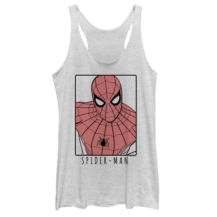 fifth sun Women's Marvel Spider-Man: Far From Home Sleek Frame Racerback Tank Top
