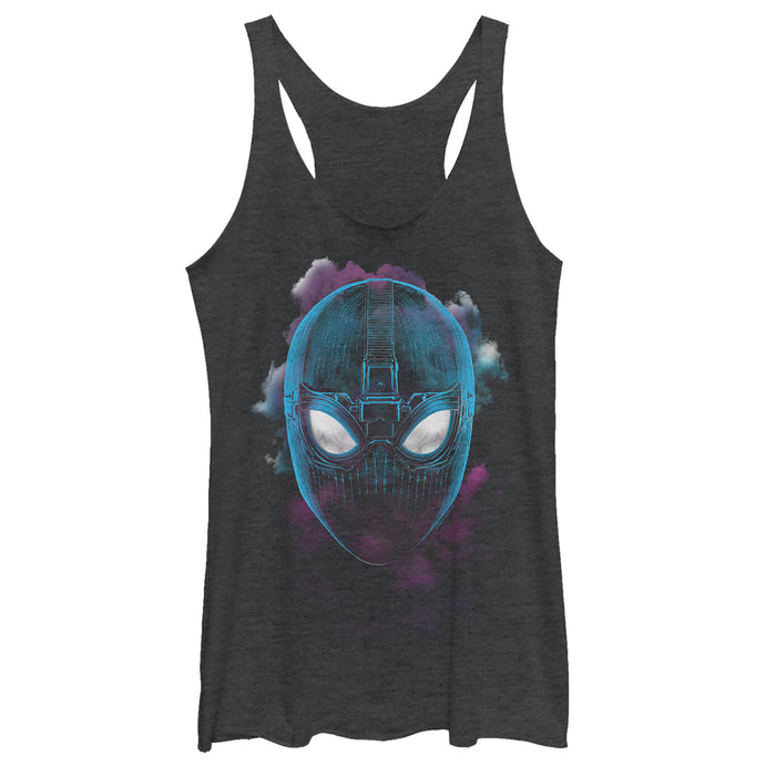 fifth sun Women's Marvel Spider-Man: Far From Home Smokey Mask Racerback Tank Top