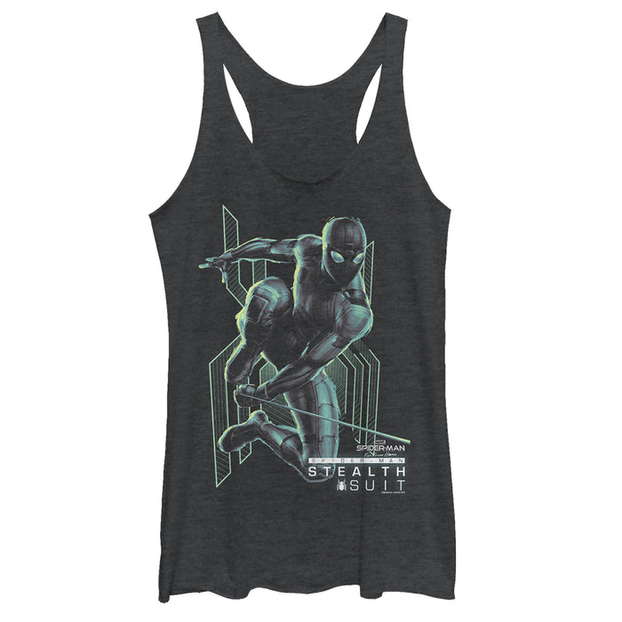 fifth sun Women's Marvel Spider-Man: Far From Home Stealth Hero Racerback Tank Top