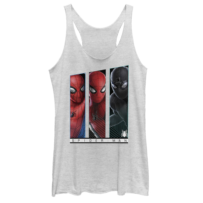 fifth sun Women's Marvel Spider-Man: Far From Home Suit Panel Racerback Tank Top