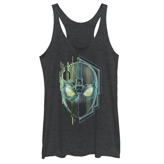 fifth sun Women's Marvel Spider-Man: Far From Home Techy Mask Racerback Tank Top