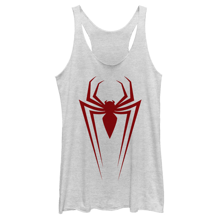 Fifth Sun Women's Marvel Spider-Man Icon Badge Racerback Tank Top