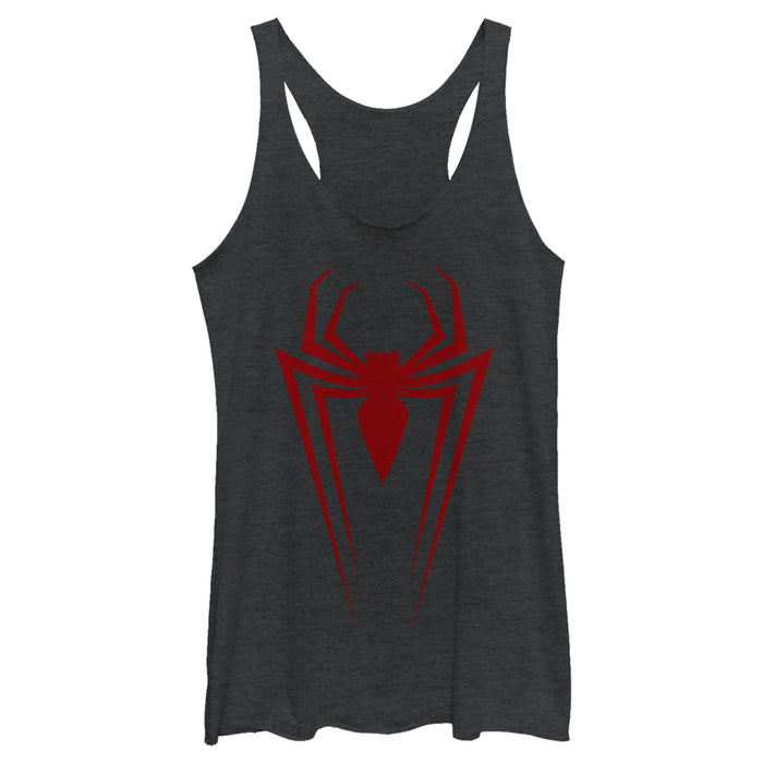 Fifth Sun Women's Marvel Spider-Man Icon Badge Racerback Tank Top