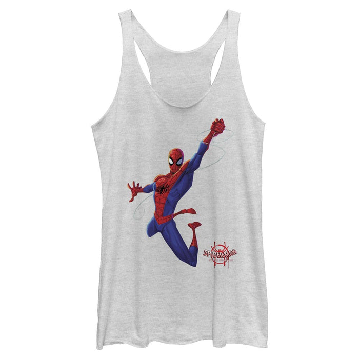 fifth sun Women's Marvel Spider-Man: Into the Spider-Verse Classic Swing Racerback Tank Top
