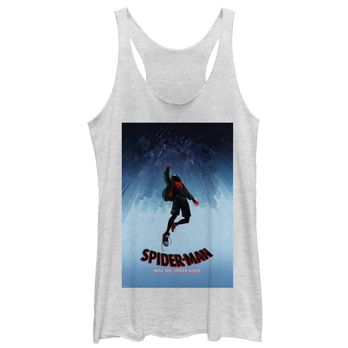 fifth sun Women's Marvel Spider-Man: Into the Spider-Verse Fall Racerback Tank Top