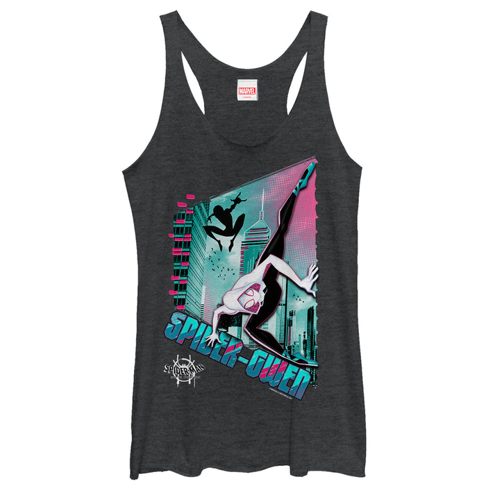 fifth sun Women's Marvel Spider-Man: Into the Spider-Verse Modern Spider-Gwen Racerback Tank Top