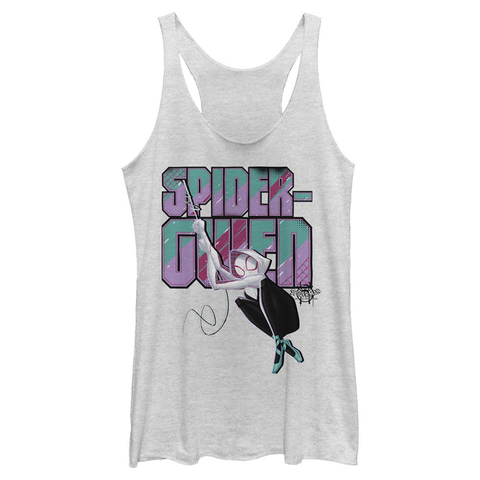 fifth sun Women's Marvel Spider-Man: Into the Spider-Verse Spider-Gwen Swing Racerback Tank Top