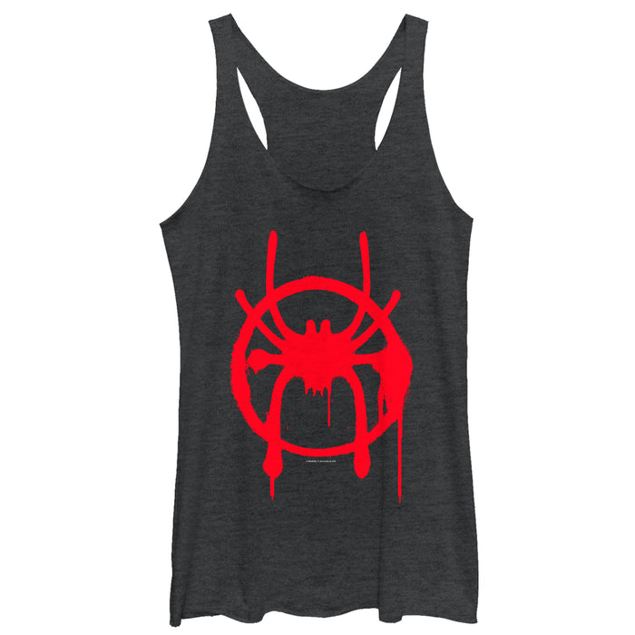 Fifth Sun Women's Marvel Spider-Man: Into The Spider-Verse Symbol Racerback Tank Top