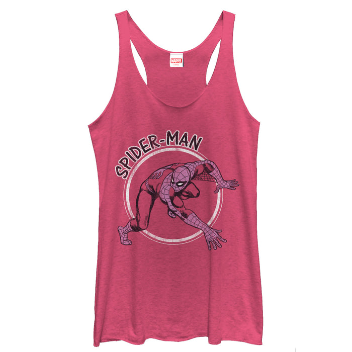 fifth sun Women's Marvel Spider-Man Love Racerback Tank Top