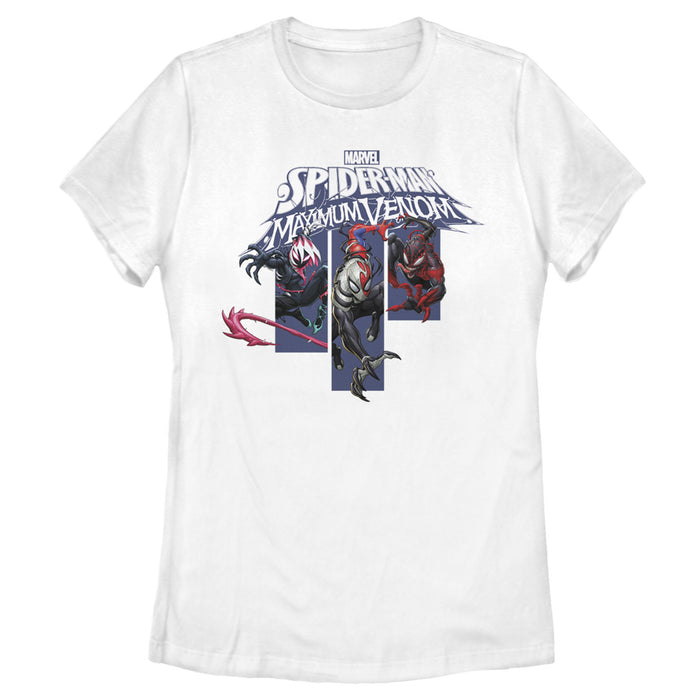fifth sun Women's Marvel Spider-Man Maximum Venom T-Shirt
