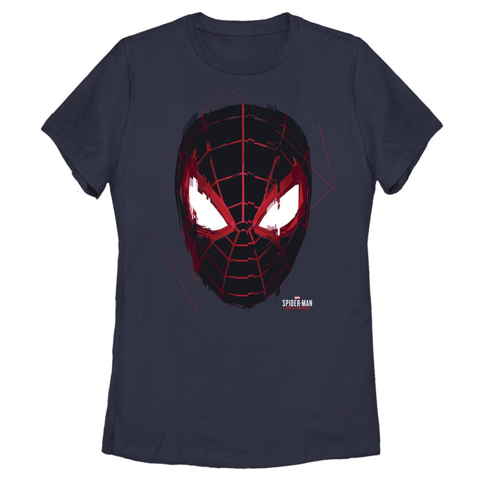 fifth sun Women's Marvel Spider-Man: Miles Morales Glitch Mask T-Shirt