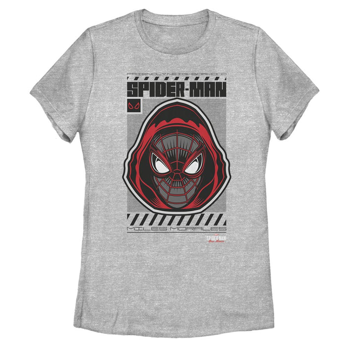 fifth sun Women's Marvel Spider-Man: Miles Morales Hooded Hero T-Shirt